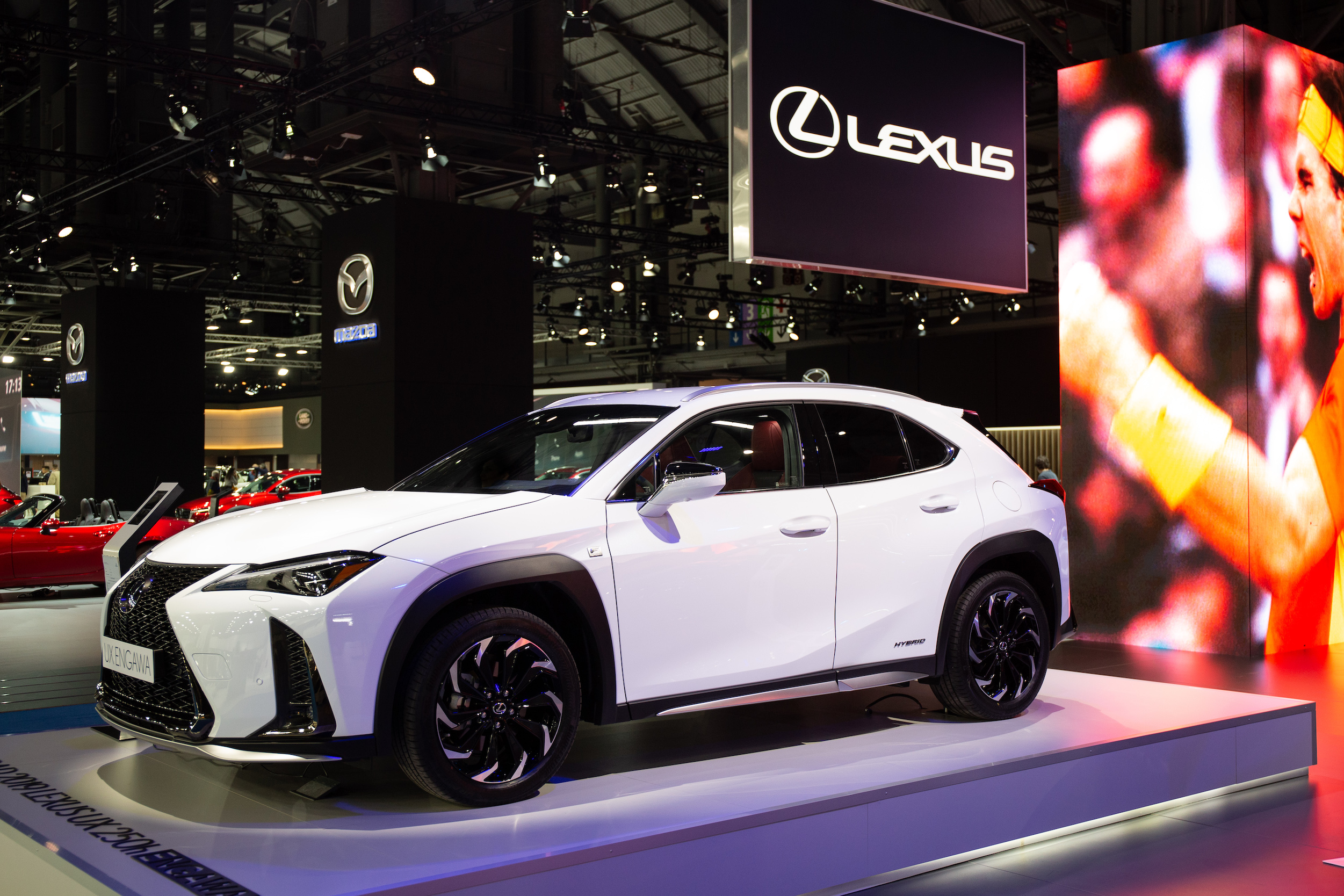 LEXUS UX 250 H. ENGAWA in exposition in the first day of the 'Salon del automovil 2019'