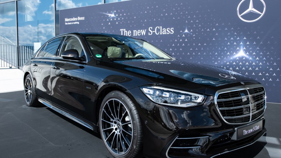 The new S-Class at its world premiere at the "Factory 56"