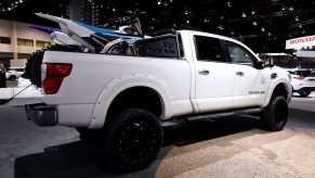 2018 Nissan Titan XD is on display at the 110th Annual Chicago Auto Show