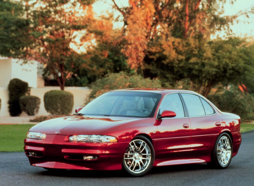 The red Oldsmobile Intrigue OSV
