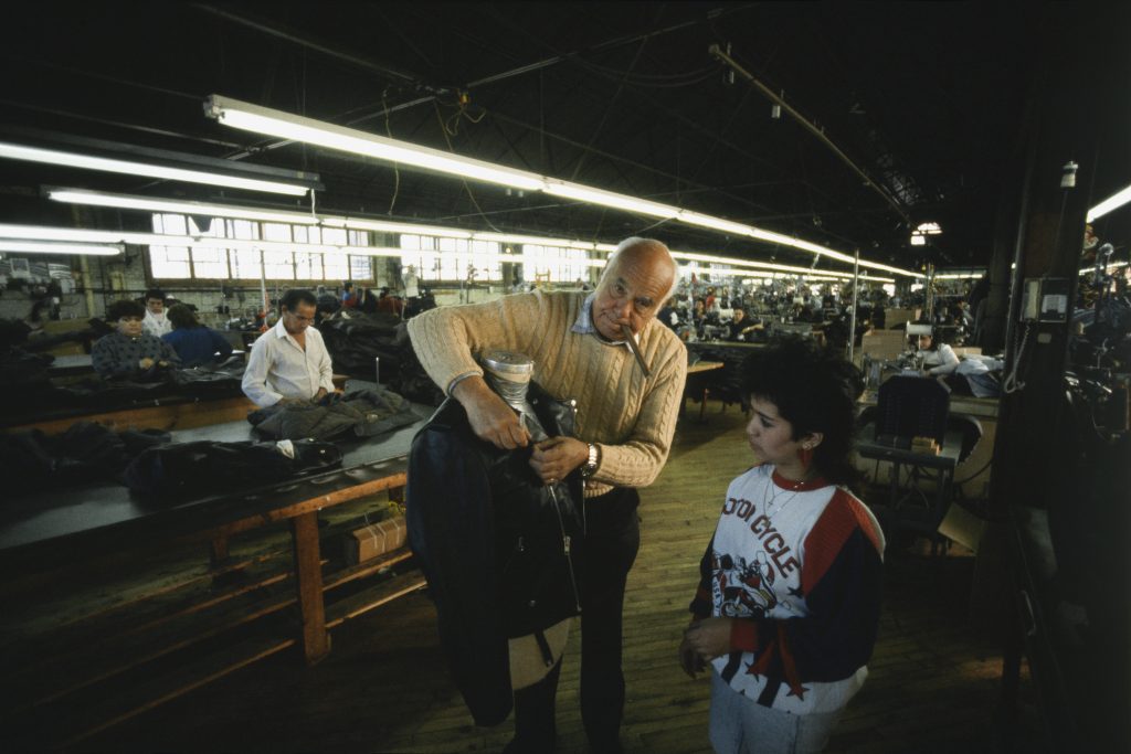 Melvin Schott is the grandson of Irving Schott, the designer of the famous leather "Perfecto" jacket. 