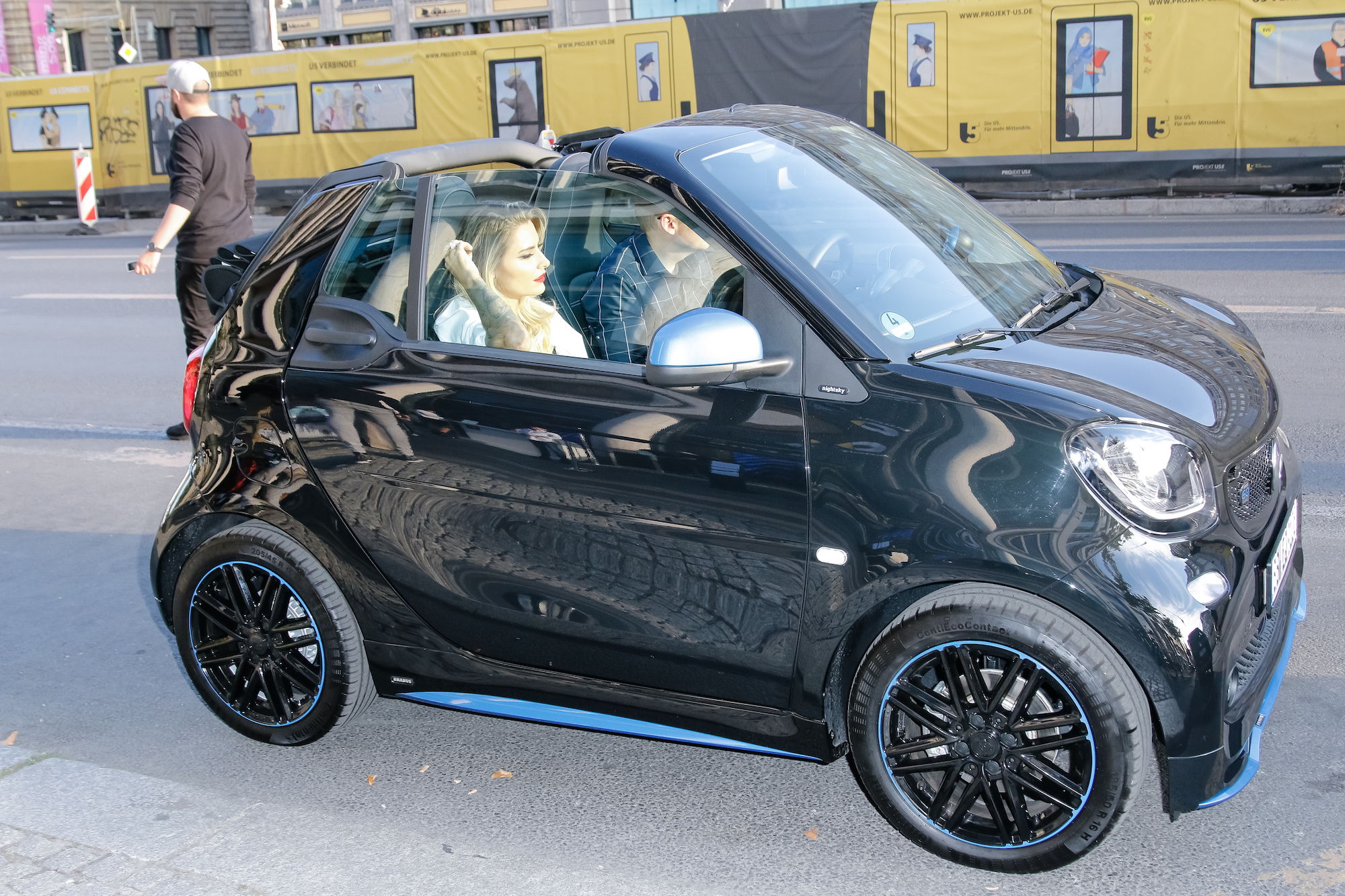 A Smart Fortwo at the 20 Years Smart car event on September 20, 2018, in Berlin, Germany.