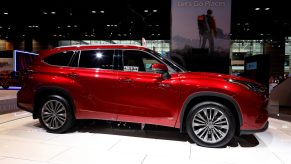 2020 Toyota Highlander Hybrid is on display at the 112th Annual Chicago Auto Show