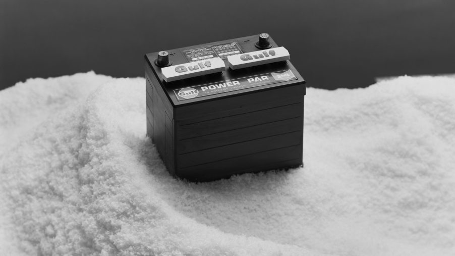car battery in the snow especially diesel truck batteries need to be tended to