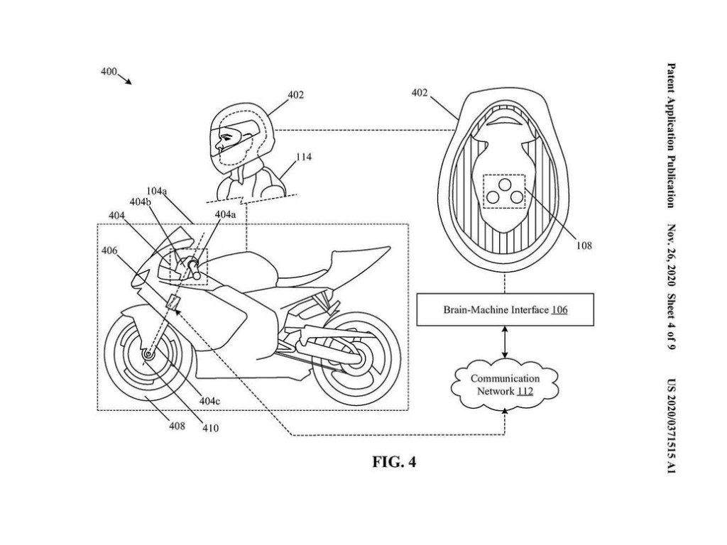 The schematic for the helmet with built-in electrodes