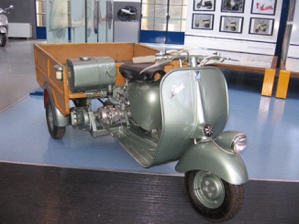The original green 1948 Piaggio Ape