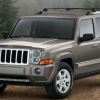 A tan 2008 Jeep Commander in the woods