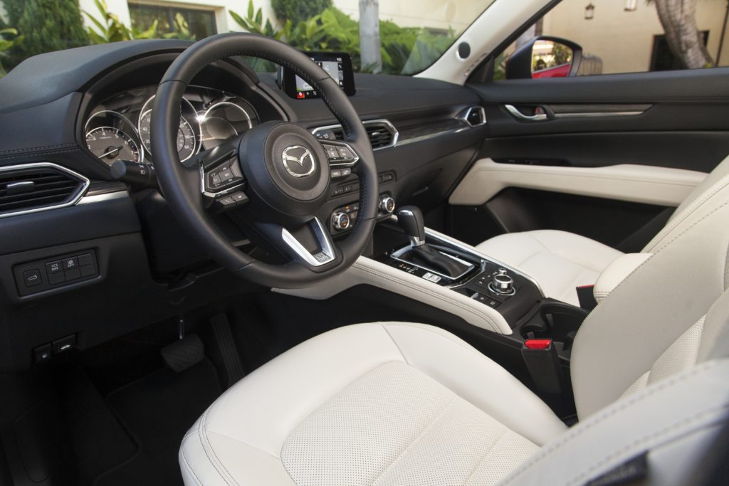 Cockpit area of the 2017 Cx-5.