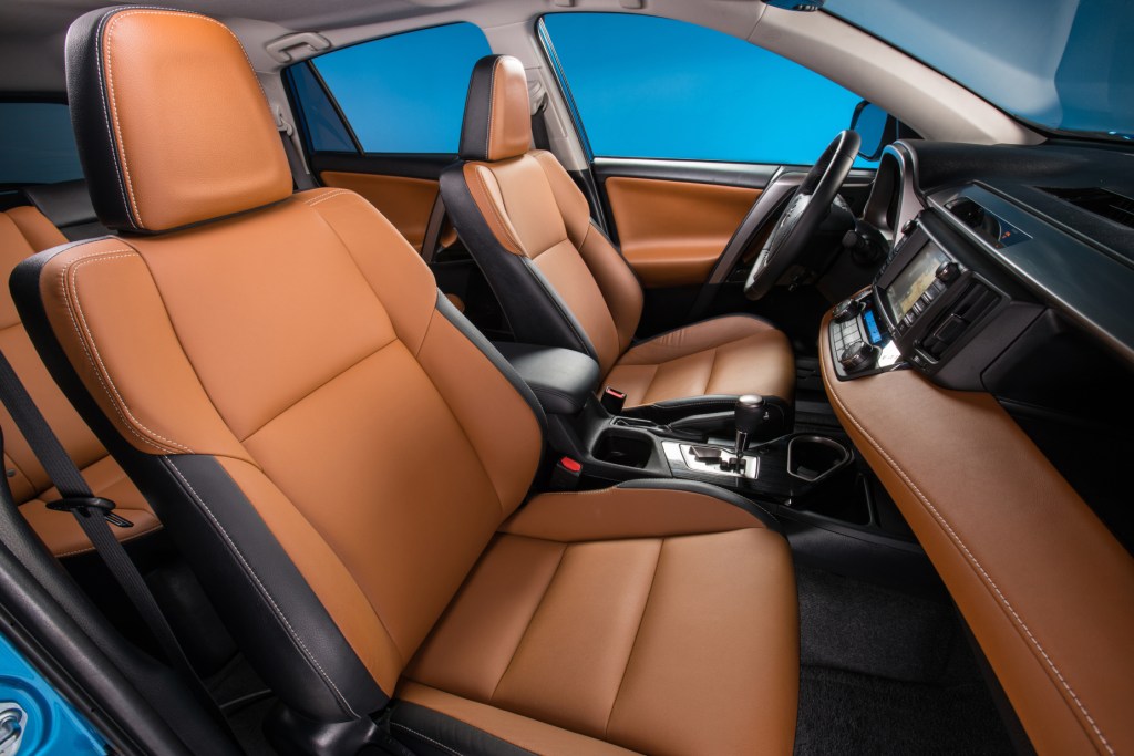 A look at the interior of the 2017 Toyota RAV4 Hybrid Limited