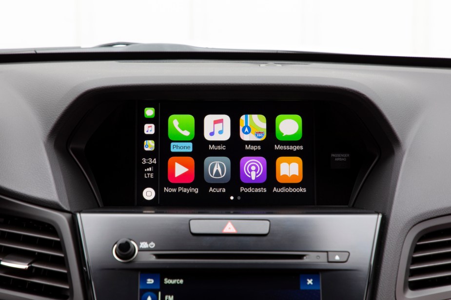 The 2021 Acura ILX Spec's infotainment touchscreen