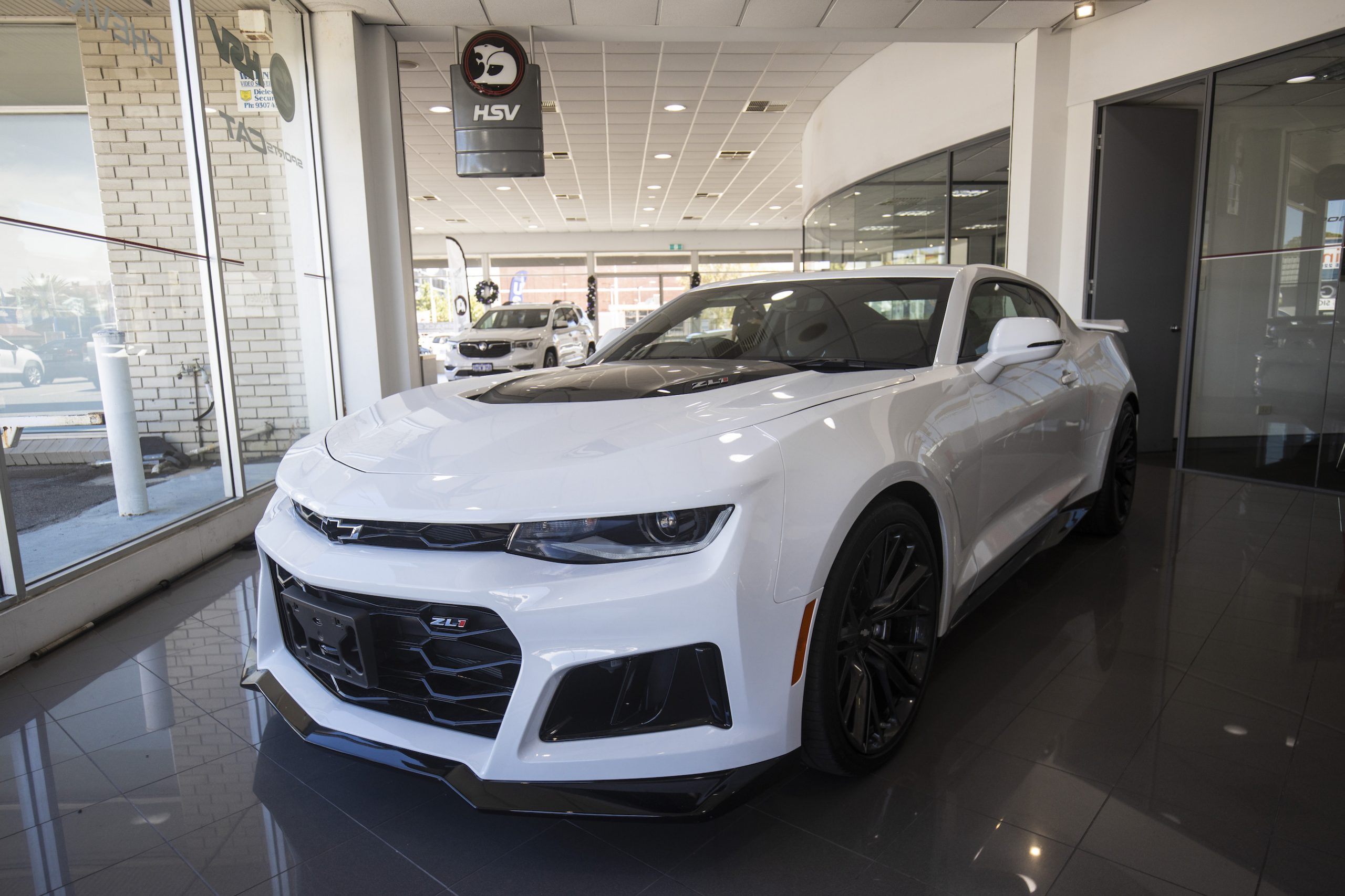 A Chevrolet Camaro vehicle is seen at a Holden dealership on January 4, 2021
