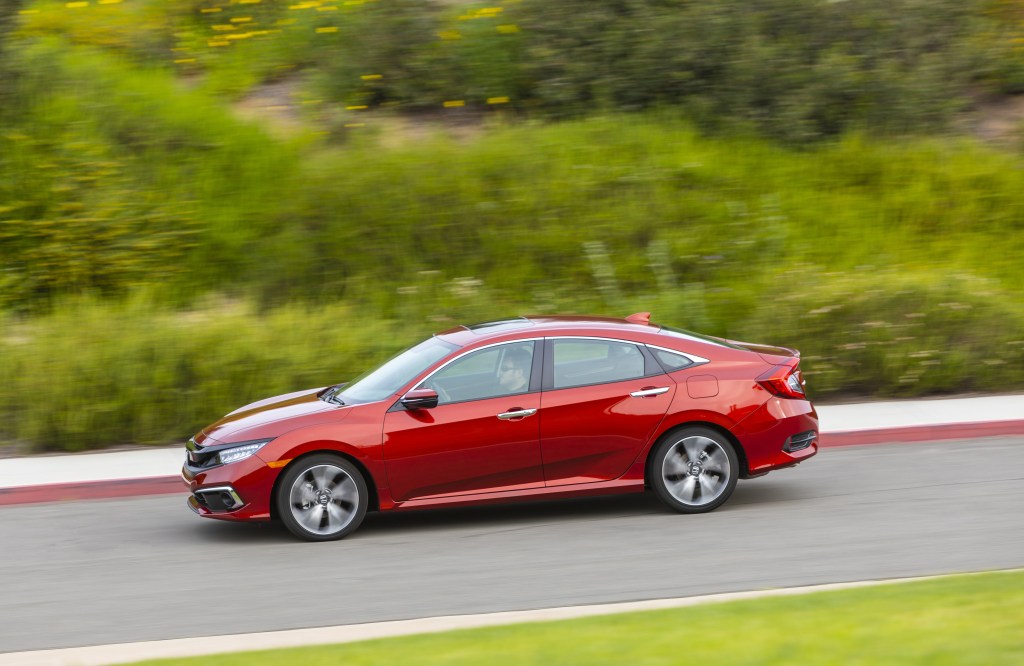 The 2021 Honda Civic in action