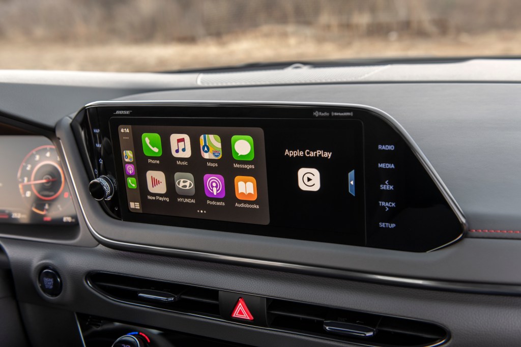 2021 Hyundai Sonata N Line infotainment screen