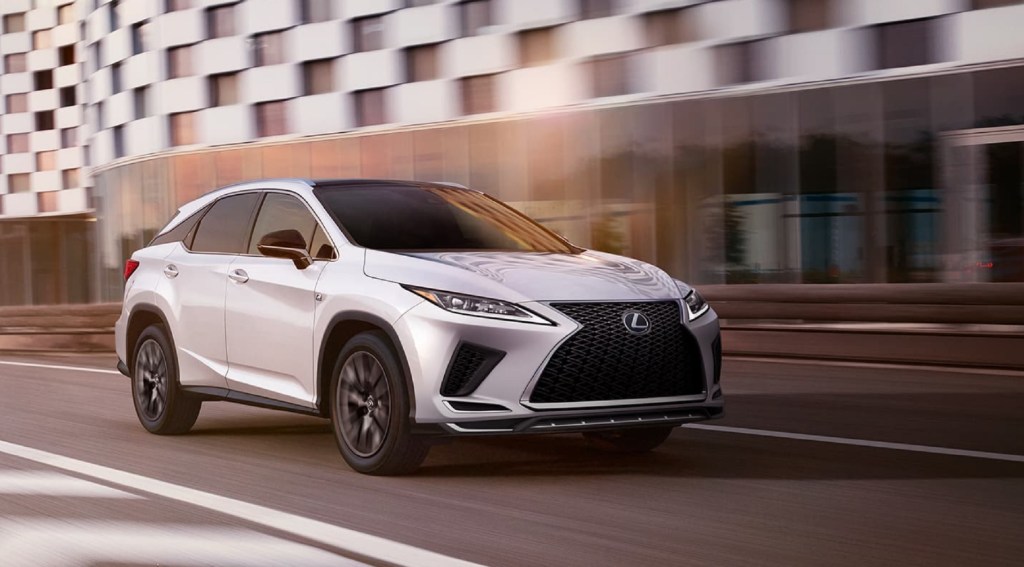 A white 2021 Lexus RX
