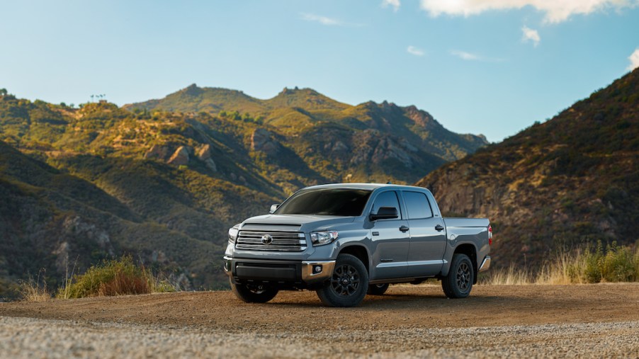 2021 Toyota Tundra in the mountains