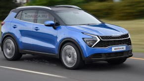 rendering of the new 2022 Kia Sportage