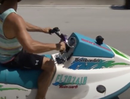Once Upon a Time in Florida This Man Actually Rode his Sea-Doo on the Highway