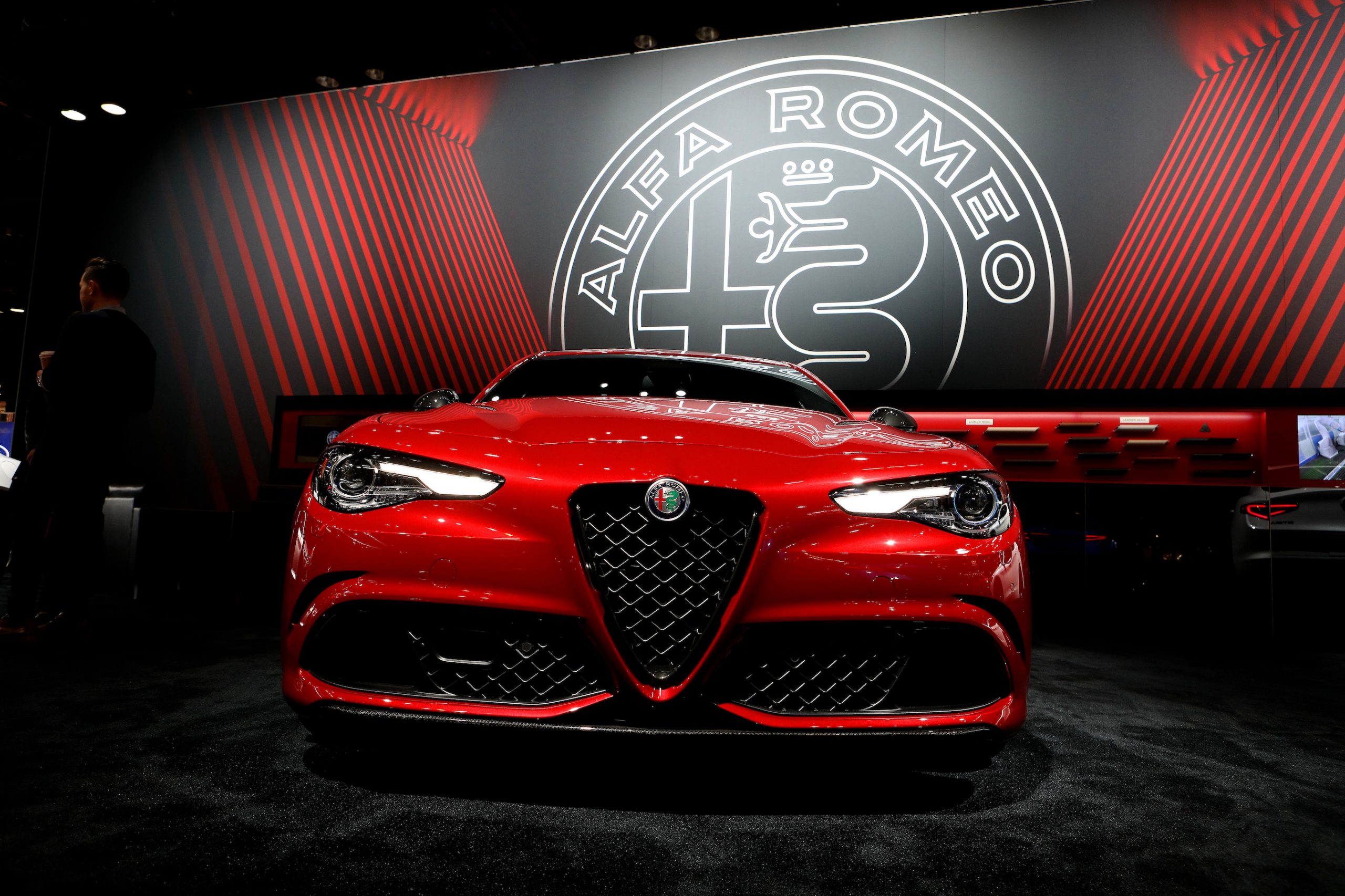 2019 Alfa Romeo Giulia is on display at the 111th Annual Chicago Auto Show at McCormick Place