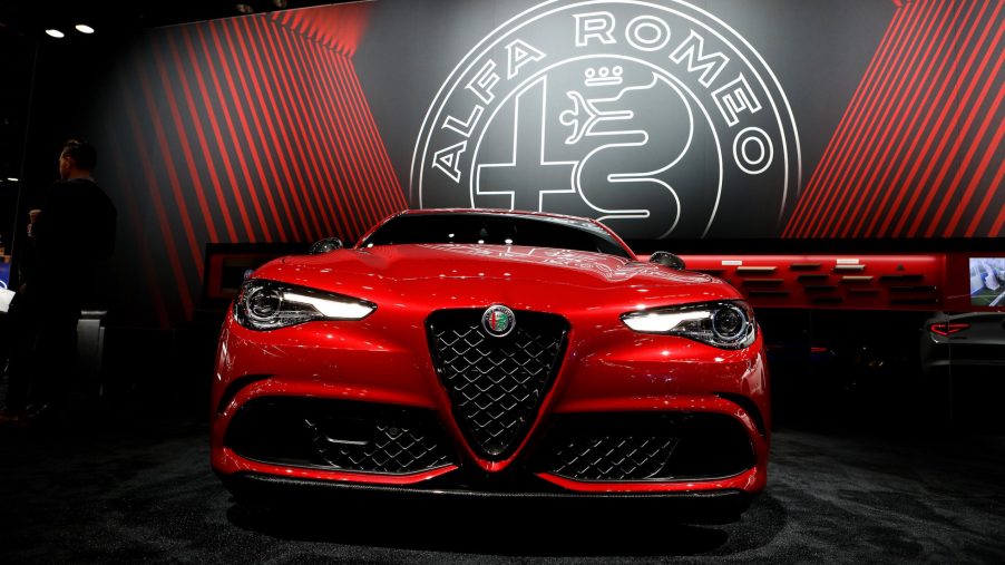 2019 Alfa Romeo Giulia is on display at the 111th Annual Chicago Auto Show at McCormick Place