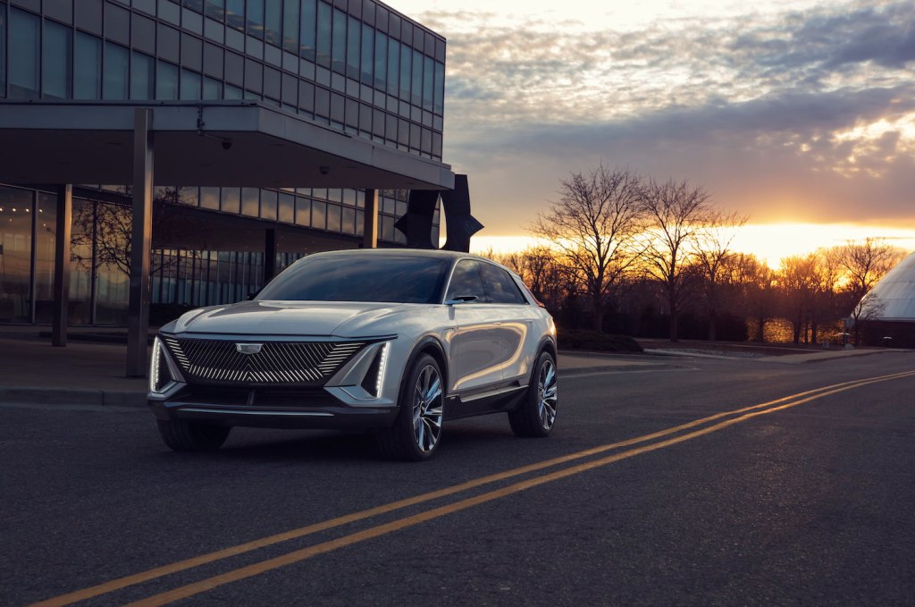 The Cadillac Lyriq is an electric vehicle that will be featured in one of two Super Bowl ads GM has planned for this year's game.