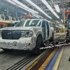 The 2022 Ford Maverick spied on production line