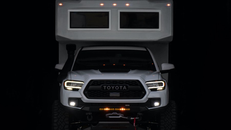 The Toyota Tacoma TruckHouse BCT parked