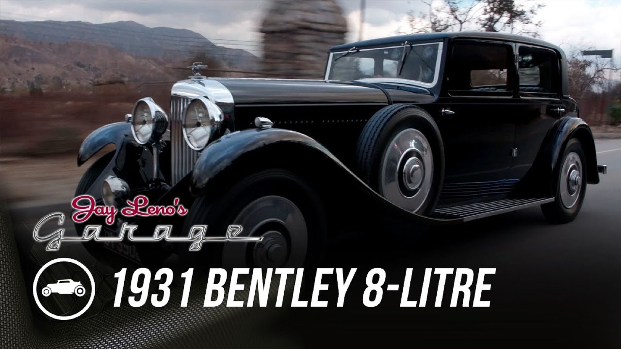 Jay Leno's black 1931 Bentley 8 Litre Mulliner sedan