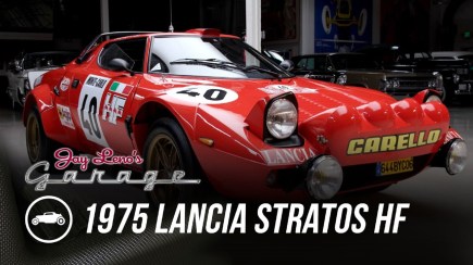 Jay Leno Takes a Lancia Stratos HF Rally Legend for a Spin