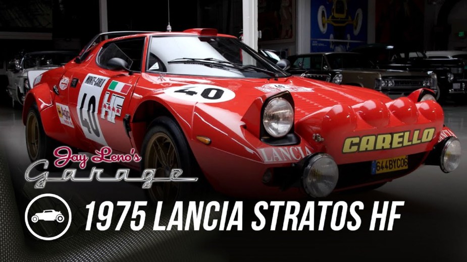 John Campion's modified red 1975 Lancia Stratos HF Stradale