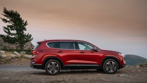2020 Hyundai Santa Fe parked