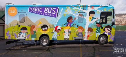 Winnebago Built a Magic Bus EV Mobile School RV