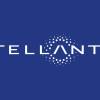 The Stellantis logo is a blue background with the name Stellantis spelled across it. The letter A has a starfield about it.