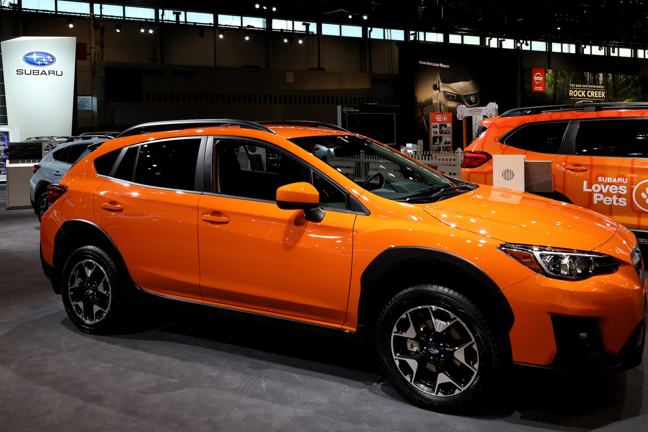 2019 Subaru Crosstrek is on display at the 111th Annual Chicago Auto Show at McCormick Place