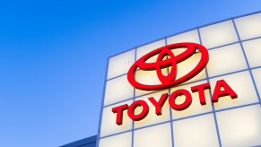 Toyota logo is seen at a dealership in San Jose, California, on August 27, 2019