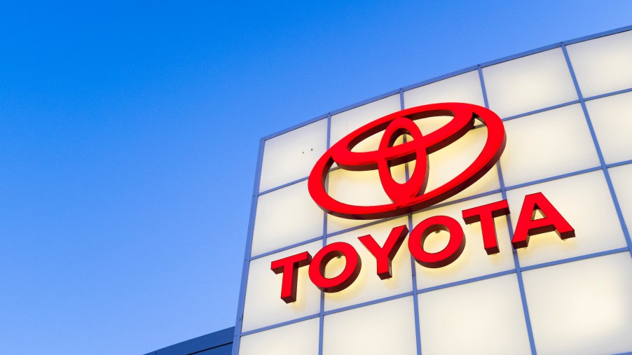 Toyota logo is seen at a dealership in San Jose, California, on August 27, 2019