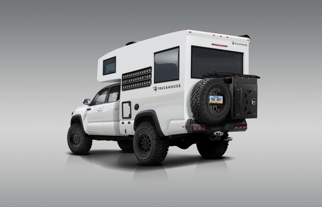 BCT overlanding camper based on a Toyota Tacoma TRD. Theses are about half the price of an EarthRoamer