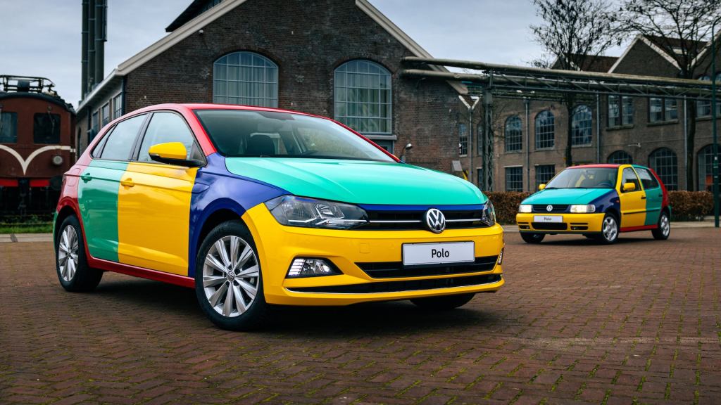 2021 Harlequin VW Golf is a mix of colors 