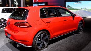 Volkswagen Golf GTI seen at the New York International Auto Show
