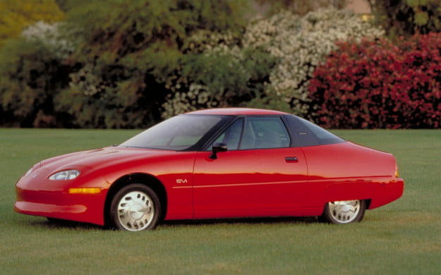 red 1997 GM EV1
