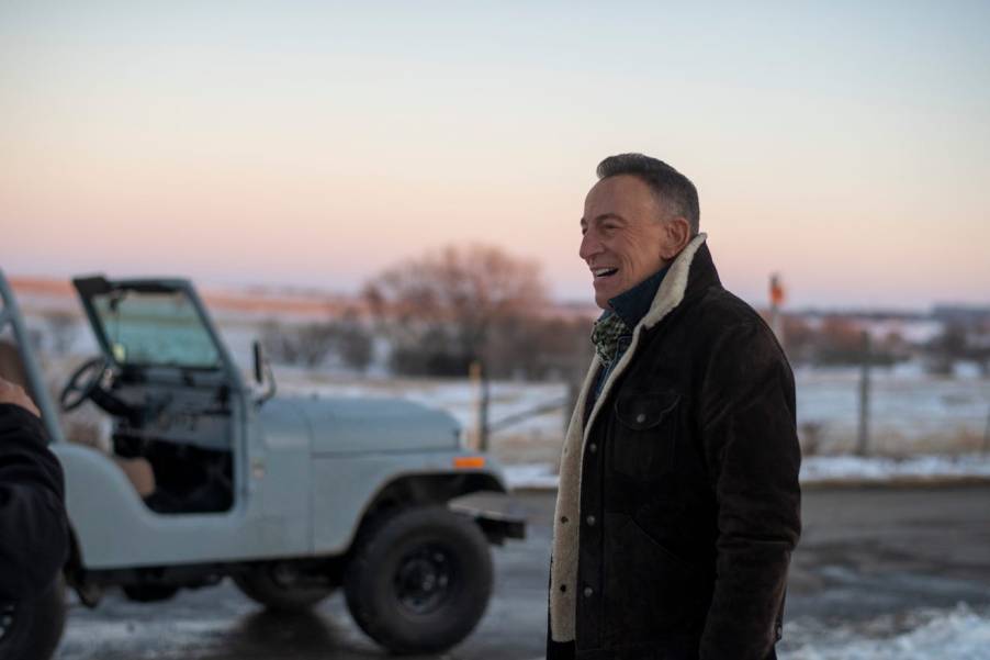 Bruce Springsteen in Jeep Super Bowl LV ad, "The Middle" by a CJ-5