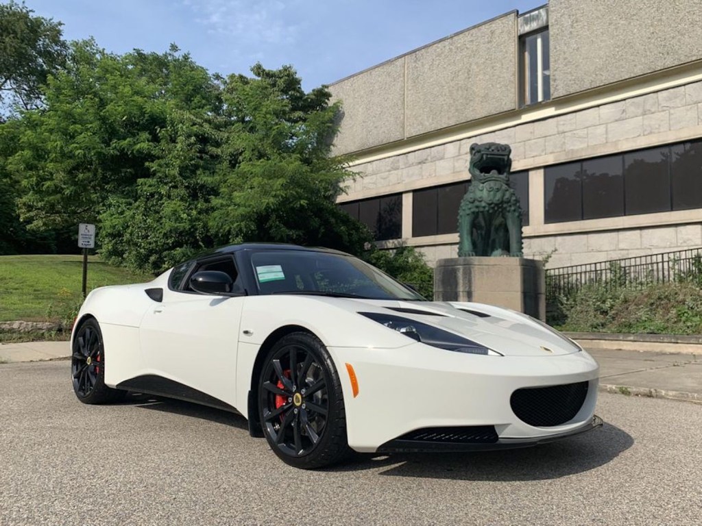 This White on Black 2014 Lotus Evora was just sold new in Connecticut 