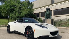 This White on Black 2014 Lotus Evora was just sold new in Connecticut