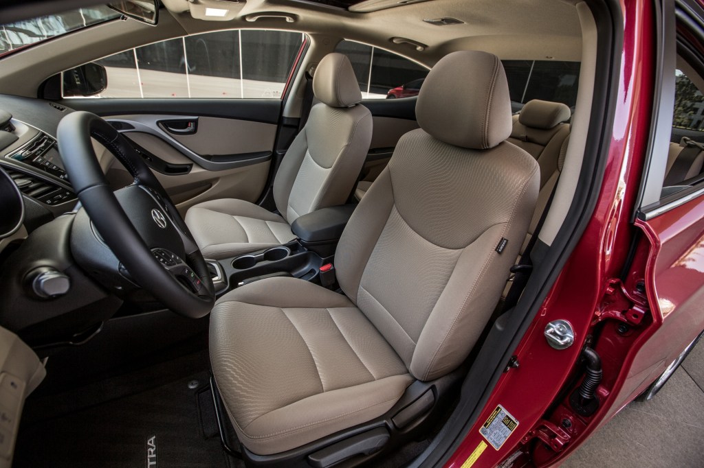 A look inside the spacious interior of the 2016 Hyundai Elantra