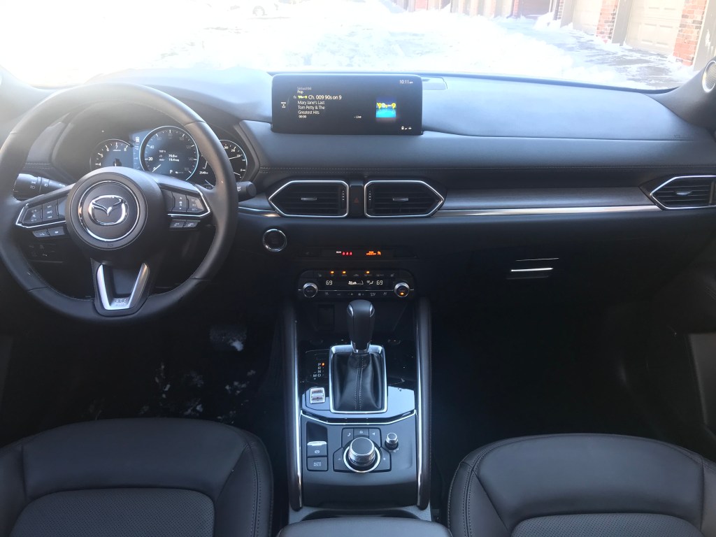 An interior shot of the 2021 Mazda CX-5