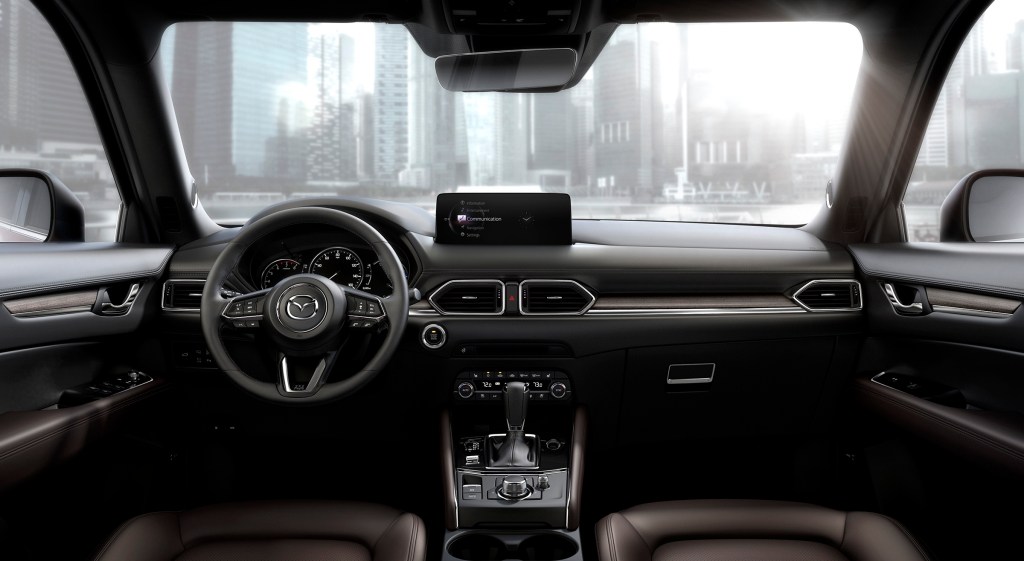 A view of the interior of the 2021 Mazda CX-5