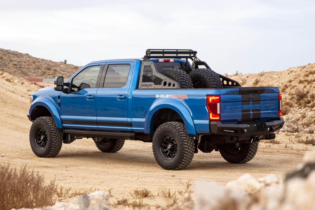 2021 Shelby Super Baja Ford F-250 rear 3/4 view