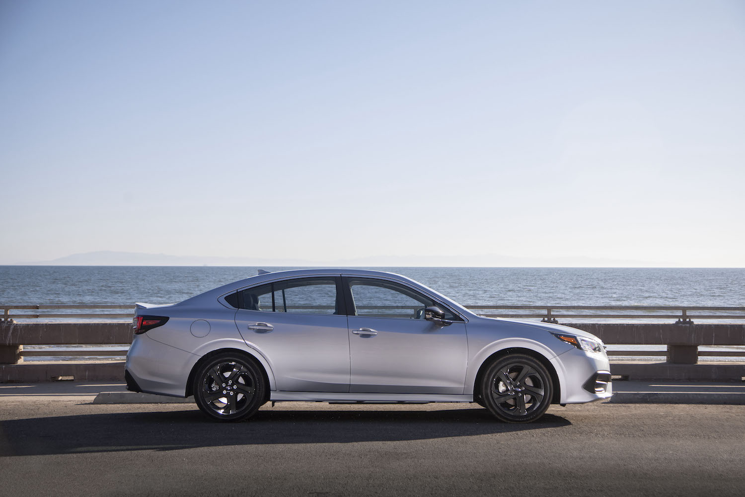 2021 Subaru Legacy parked by the water