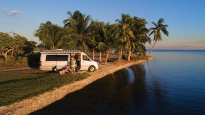 2021 Tommy Bahama Airstream van by the river