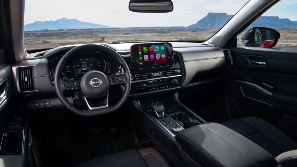 A look at the interior of the 2022 Nissan Pathfinder