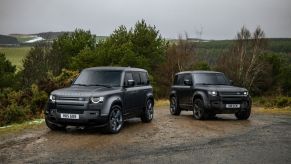 2022 Land Rover Defender V8 models. Four-door 110 and two-door-90
